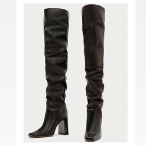 zara slouchy boots